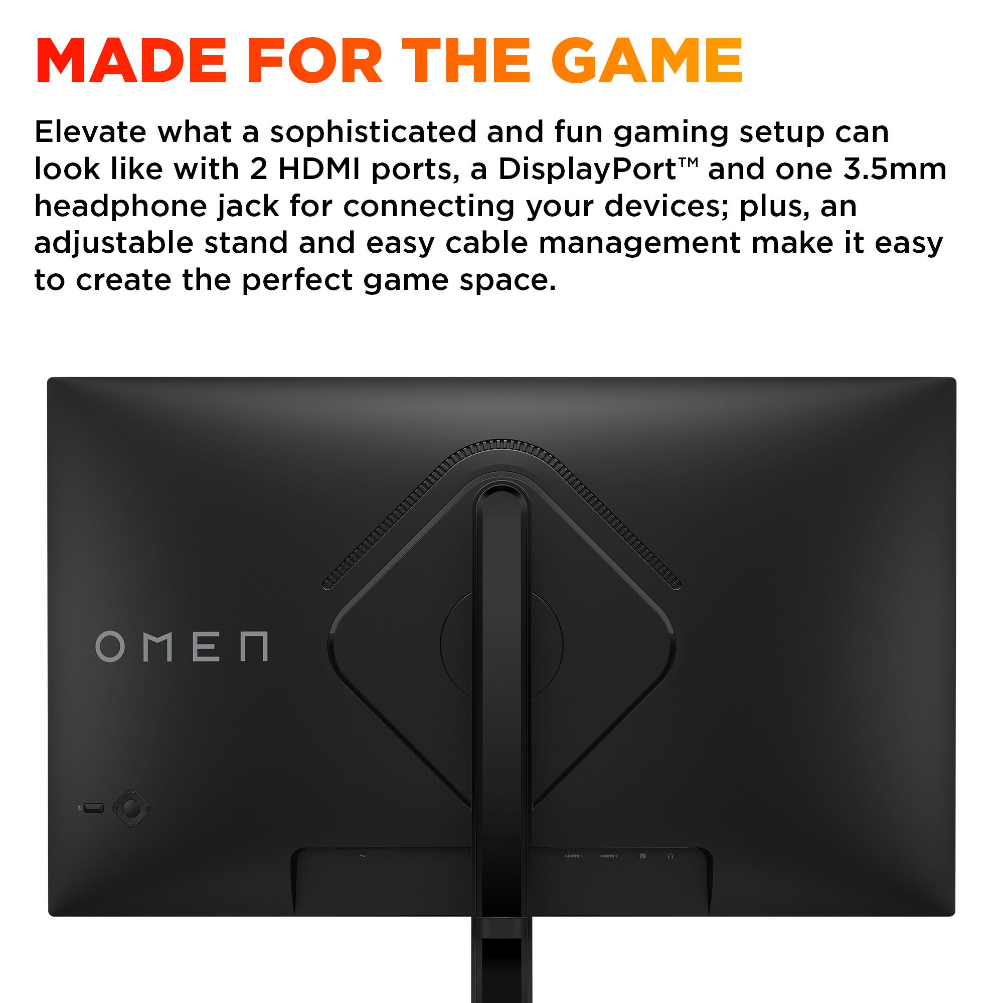 OMEN 27 inch QHD 180Hz Gaming Monitor - OMEN 27q G2 - 06