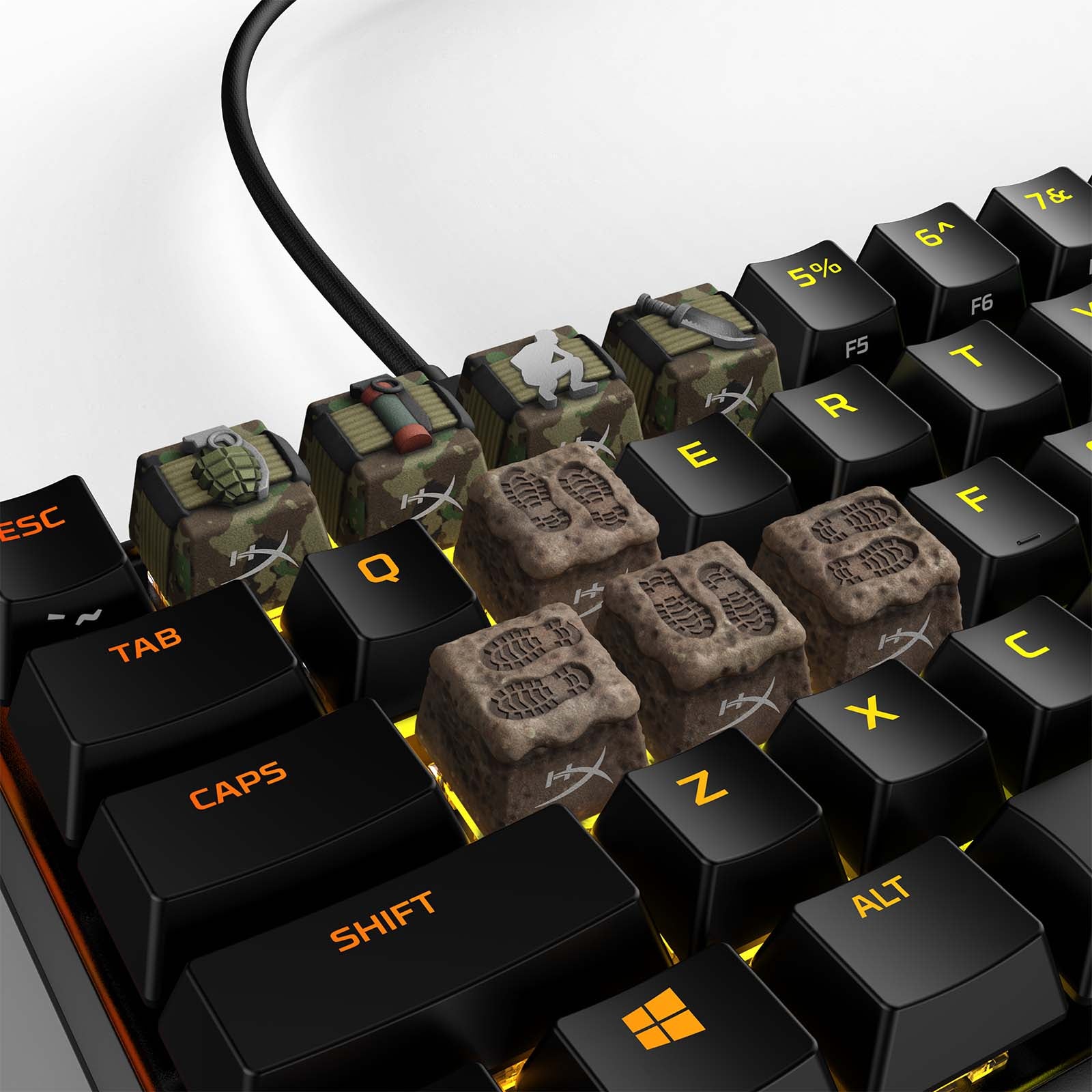 HX3D Keycaps - FPS Bundle Full Set - Brown-Green