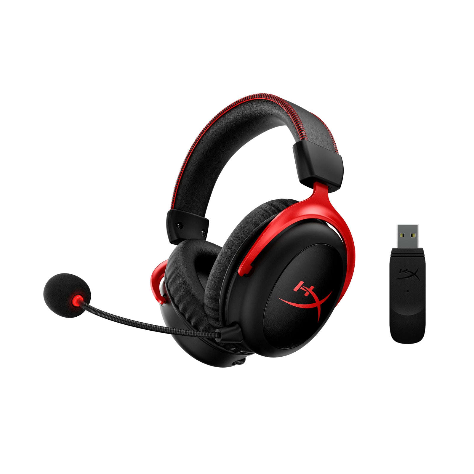 HyperX Cloud II Wireless - Gaming Headset (Black-Red) - 02