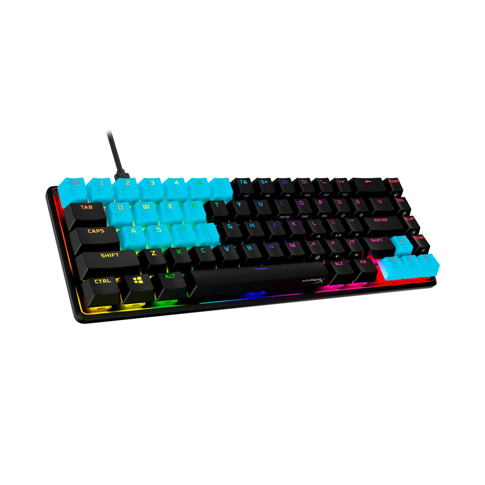 Rubber Keycaps – Full set with Texturized Rubber Grip HyperX
