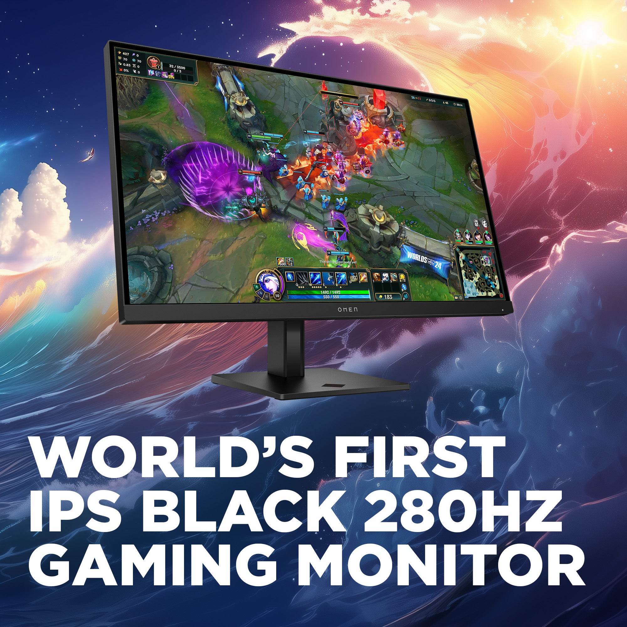 OMEN 27 inch QHD 280Hz Gaming Monitor - OMEN 27qs G2 - 02