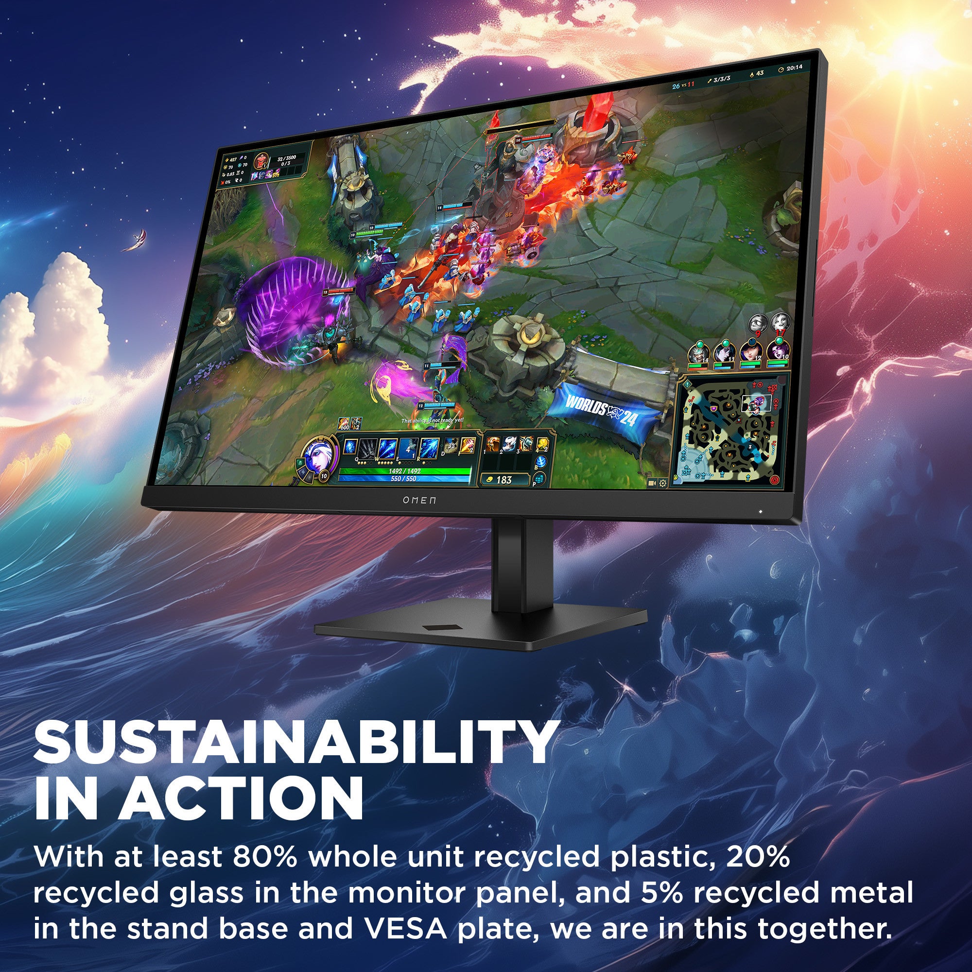 OMEN 27 inch QHD 280Hz Gaming Monitor - OMEN 27qs G2 - 06