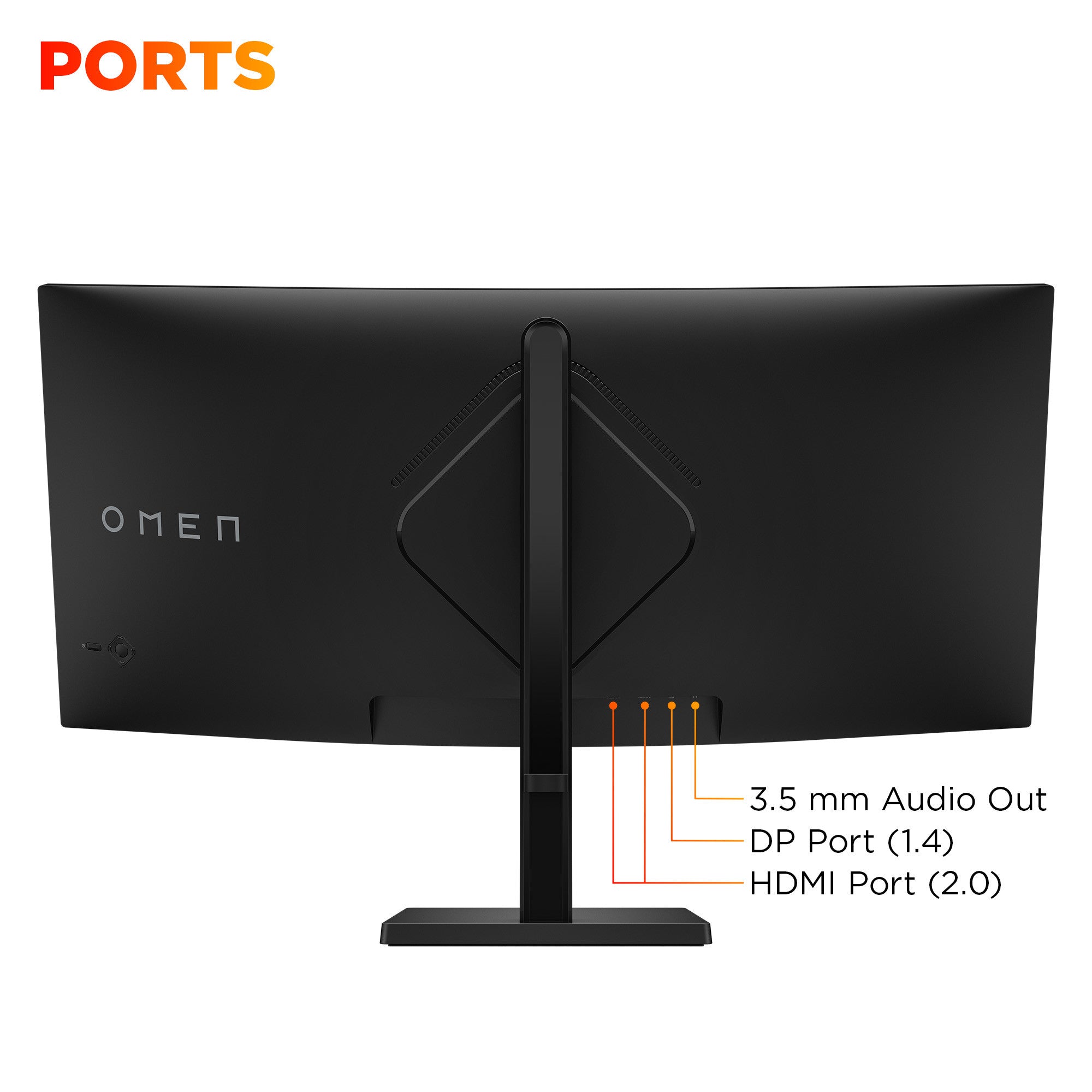 OMEN 34 inch WQHD 180Hz Curved Gaming Monitor - OMEN 34c G2 - 08