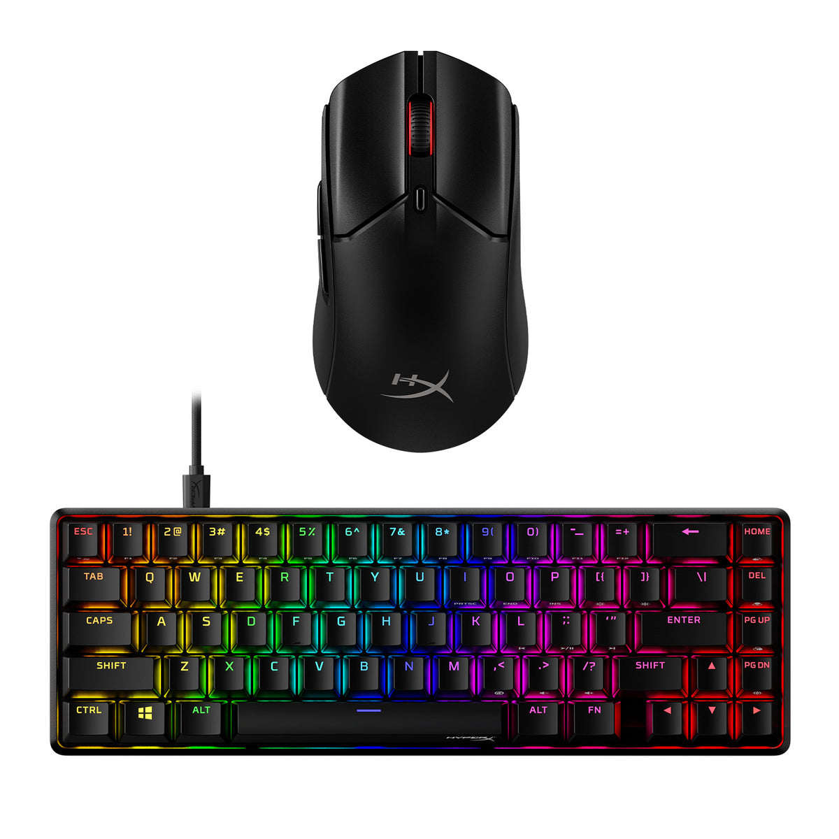 HyperX Bundle - Alloy Origins 65 Keyboard, Pulsefire Haste 2 Wireless Mouse