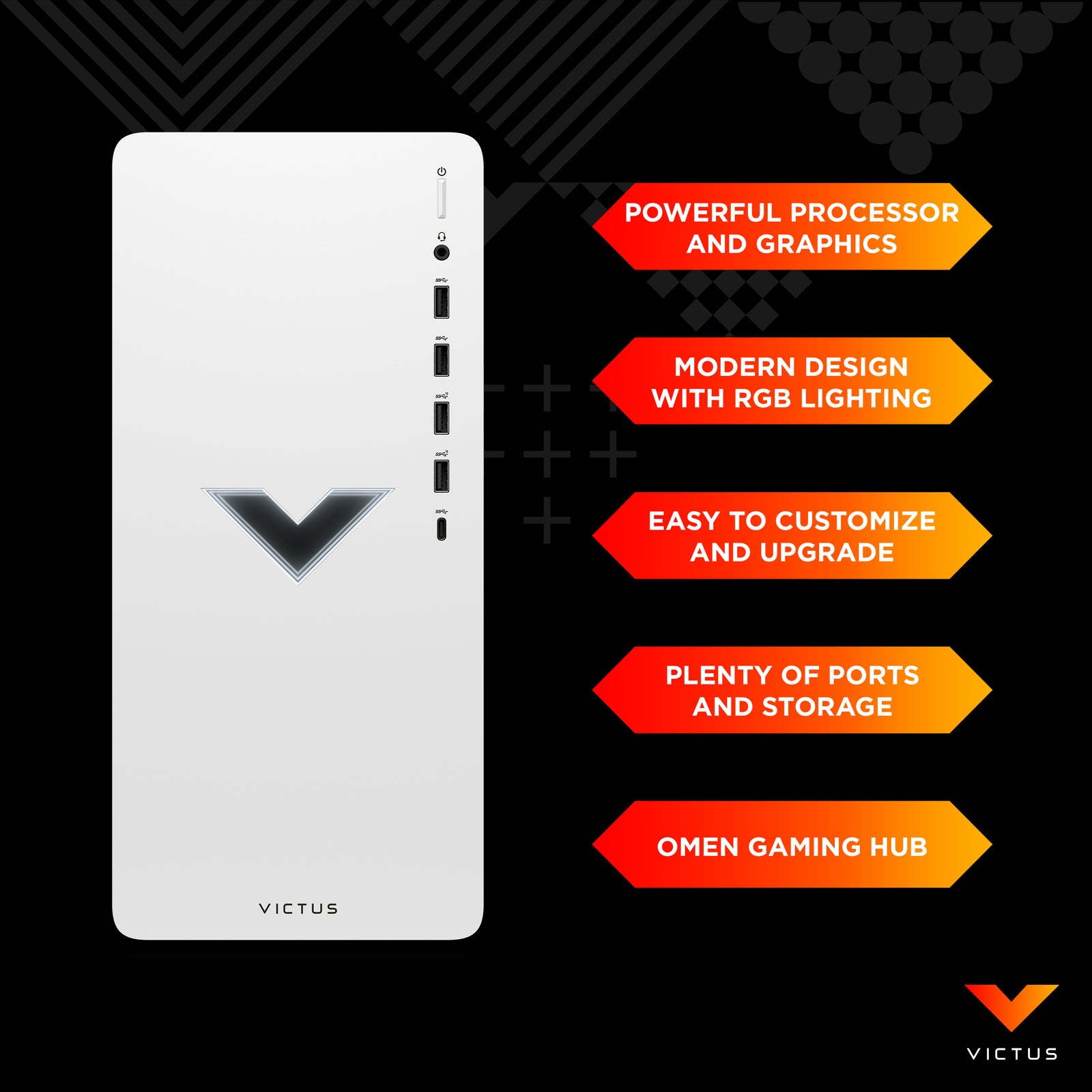 Victus by HP 15L Gaming Desktop TG02-0055t, Windows 11 Home, Intel® Core™ i5, 16GB RAM, 512GB SSD, Intel® Arc™ A380