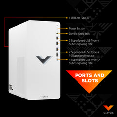 Victus by HP 15L Gaming Desktop TG02-0055t, Windows 11 Home, Intel® Core™ i5, 16GB RAM, 512GB SSD, Intel® Arc™ A380