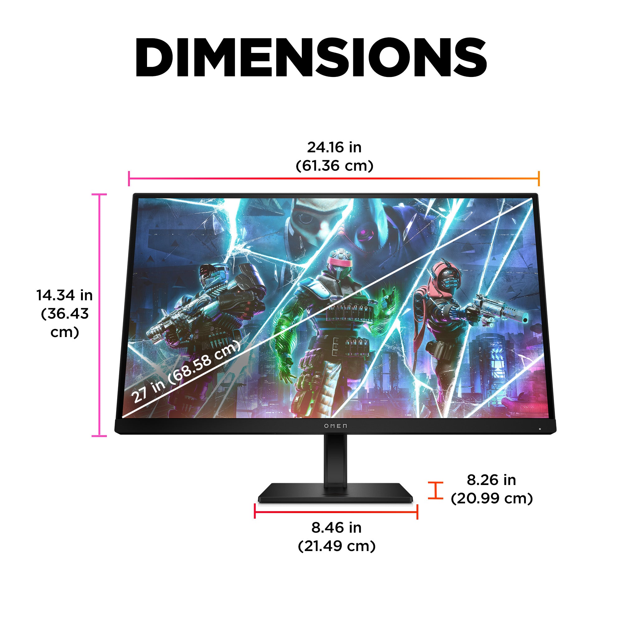 OMEN by HP 27 inch FHD 240Hz Gaming Monitor - OMEN 27s - 07