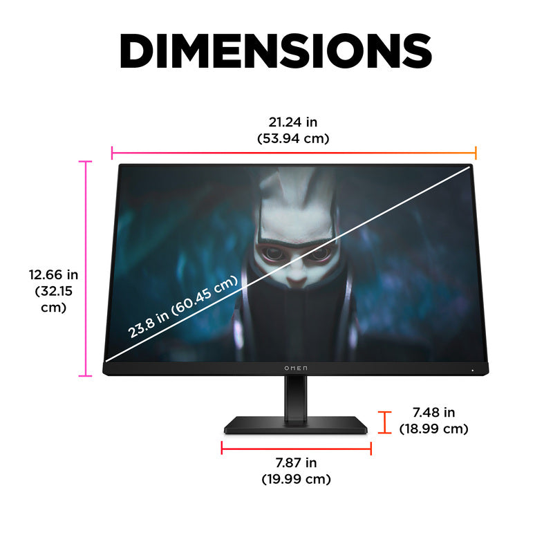 OMEN by HP 23.8 inch FHD 165Hz Gaming Monitor - OMEN 24 - 06