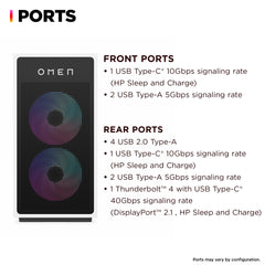 OMEN 35L Gaming Desktop GT16-0077m PC, Windows 11 Home, AMD Ryzen™ 5, 32GB RAM, 512GB SSD, NVIDIA® GeForce RTX™ 4070 SUPER, Ceramic white