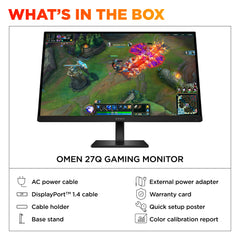 OMEN 27 inch QHD 180Hz Gaming Monitor - OMEN 27q G2