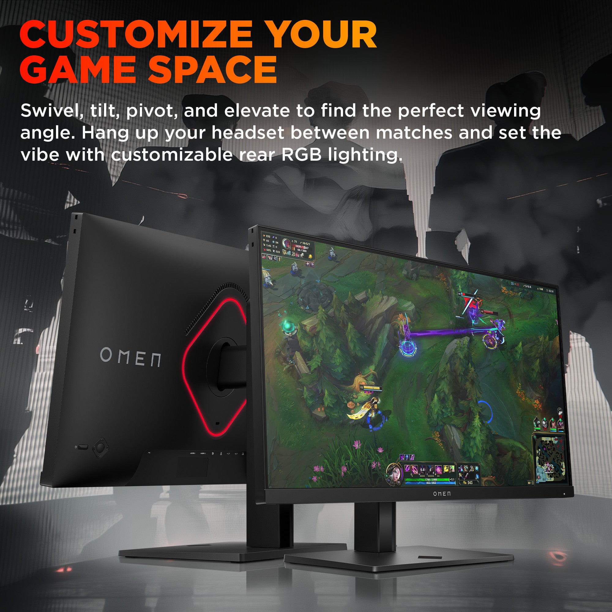 OMEN 24.5inch FHD 360Hz Gaming Monitor - OMEN 25 - 04