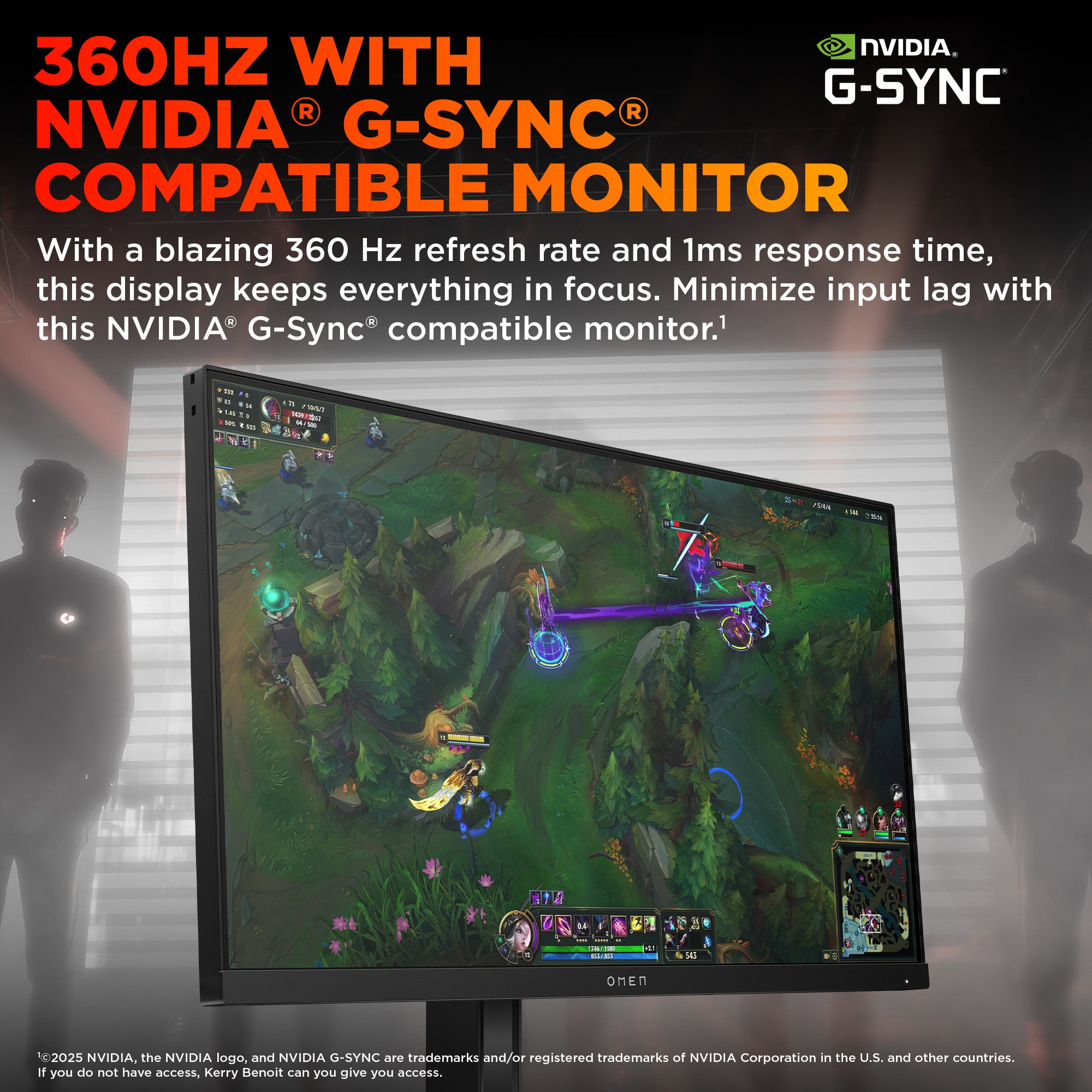 OMEN 24.5inch FHD 360Hz Gaming Monitor - OMEN 25 - 05