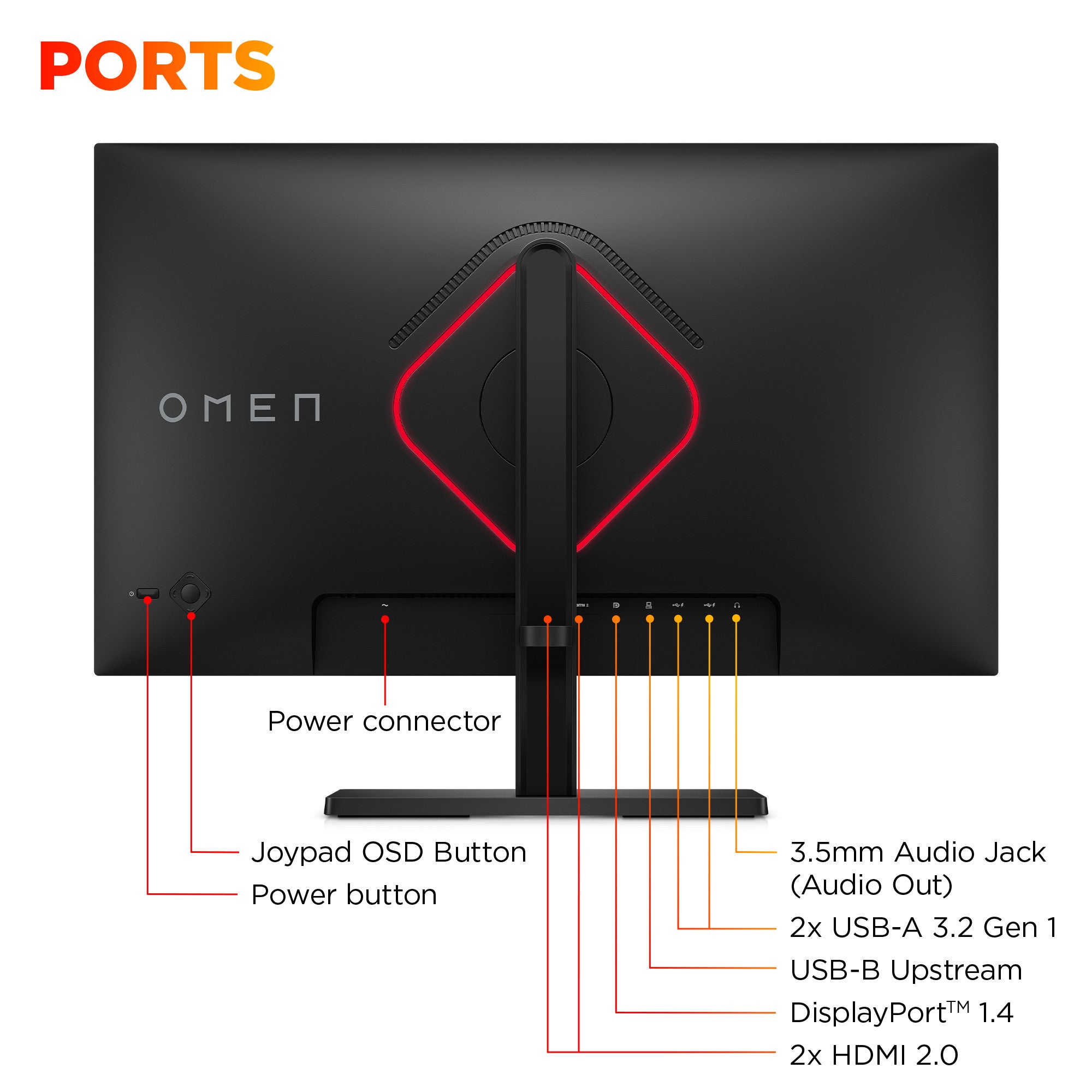 OMEN 24.5inch FHD 360Hz Gaming Monitor - OMEN 25 - 09