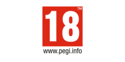 PEGI 18 rating logo on a white background