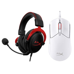 HyperX Bundle - Cloud II Wired Headset, Pulsefire Haste 2 Wired Mouse