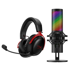 HyperX Bundle - Cloud III Wireless Headset, QuadCast 2 S Microphone