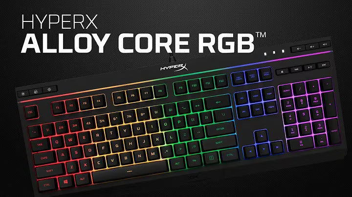 HyperX Alloy Core RGB – Gaming Keyboard - video
