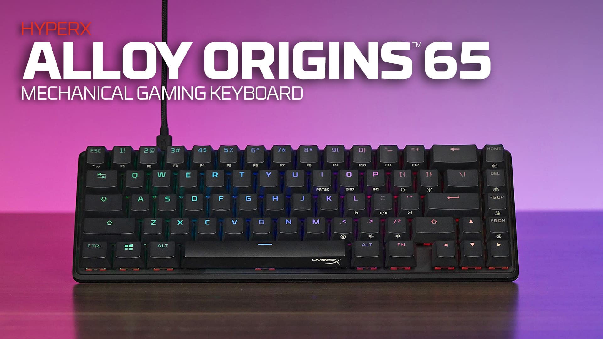 HyperX Alloy Origins 65 – Mechanical Gaming Keyboard - video