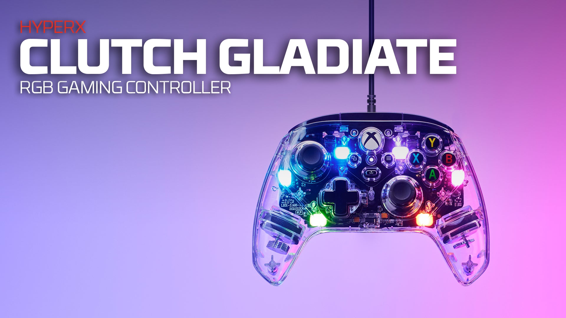 HyperX Clutch Gladiate RGB – Wired Gaming Controller – Xbox - video