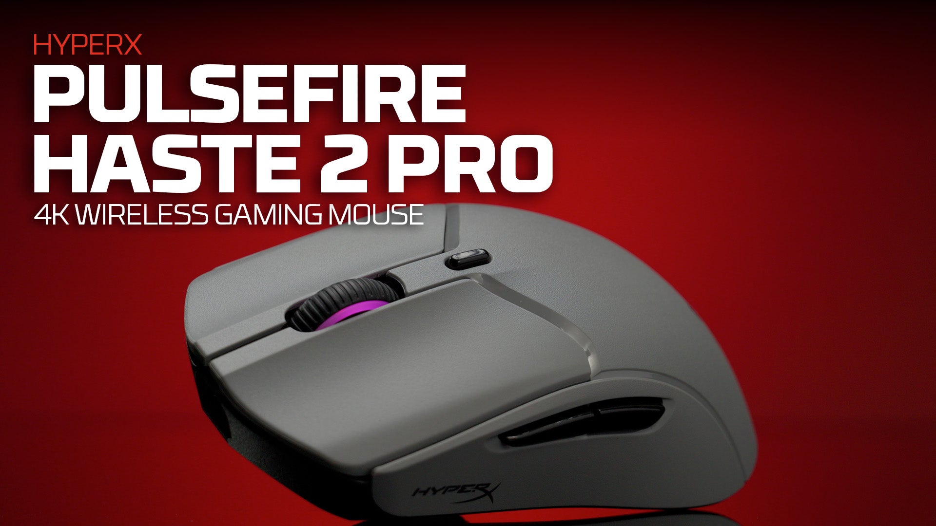 HyperX Pulsefire Haste 2 Pro – 4K Wireless Gaming Mouse - video