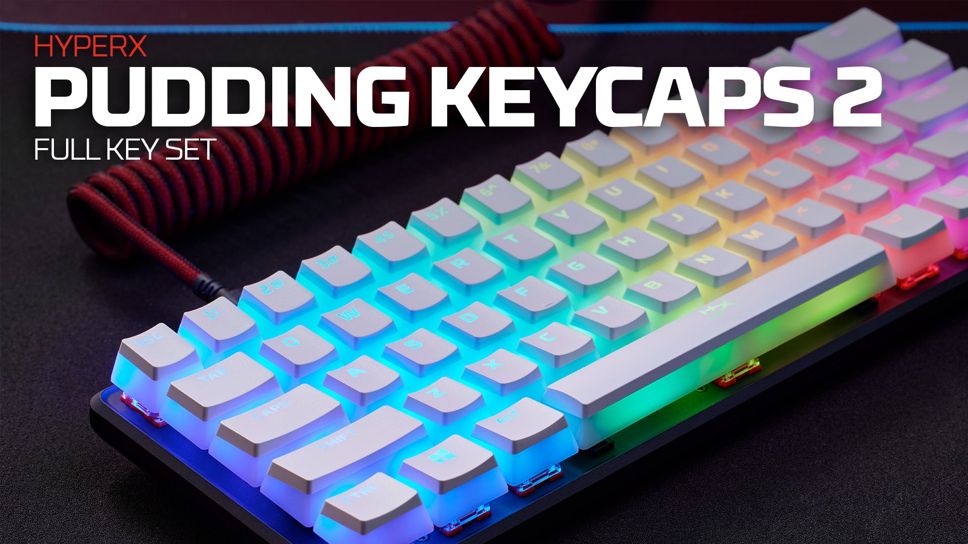 HyperX Pudding Keycaps 2 – Full Key Set – PBT - video