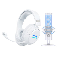 HyperX Bundle - Cloud Flight 2 Wireless Headset, QuadCast 2 Microphone