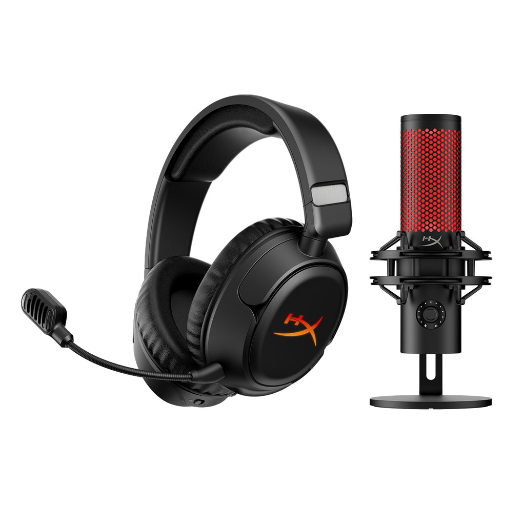 hyperx quadcastとhyperxcloud2 HyperX Bundle - Cloud Flight 2 Wireless Headset, QuadCast 2