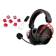 HyperX Bundle - Cloud Alpha Wireless Headset, Rubber Keycaps