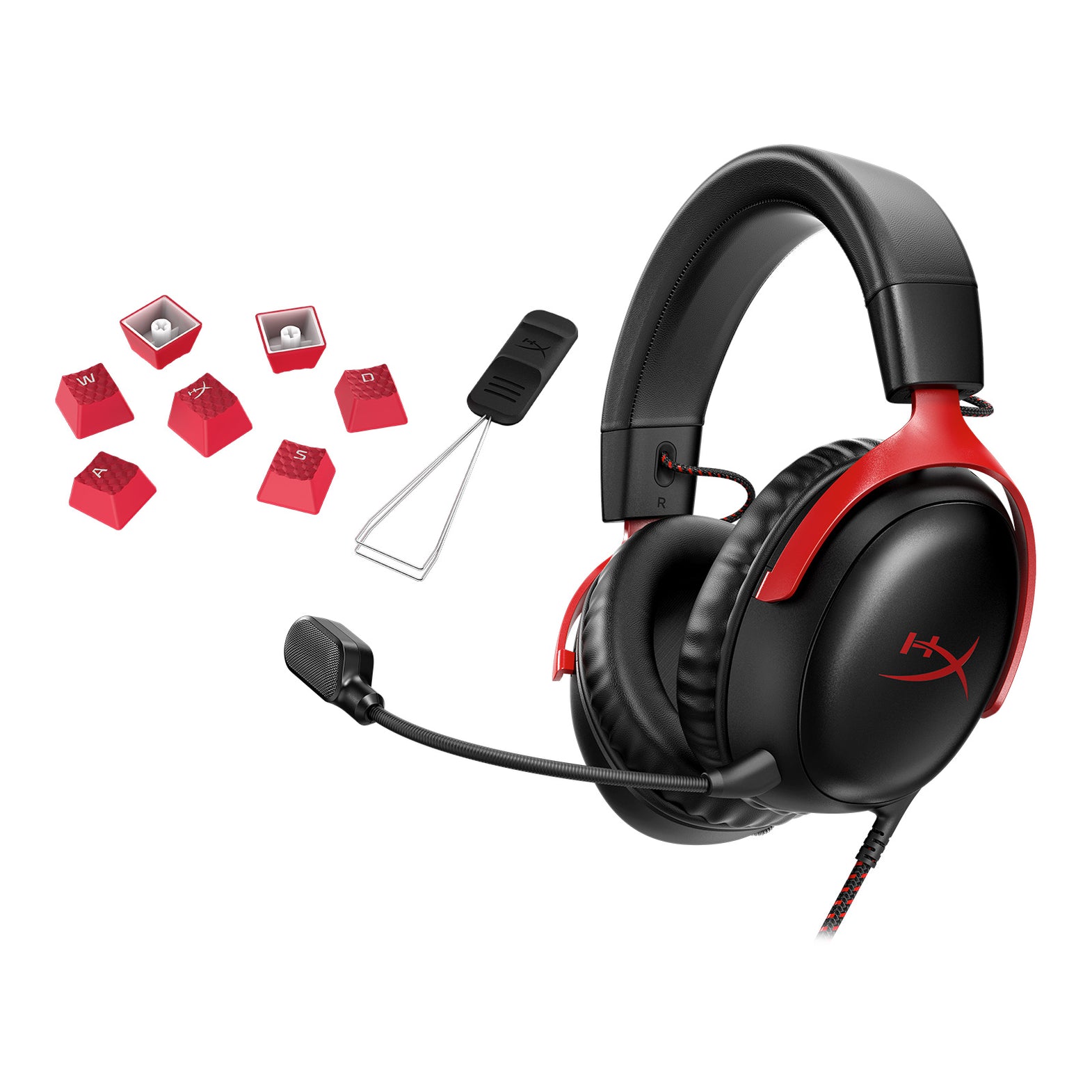 Hyperx Bundle Cloud Iii Wired Headset Rubber Keycaps