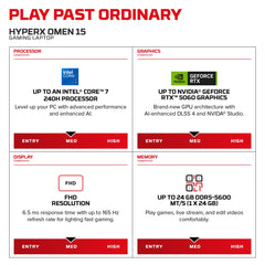 HyperX OMEN 15 inch Gaming Laptop PC 15-ga0762nr