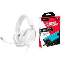 HyperX Bundle - Cloud III Gaming Headset + Rubber Keycaps (Blue)