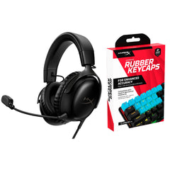 HyperX Bundle - Cloud III Gaming Headset + Rubber Keycaps (Blue)