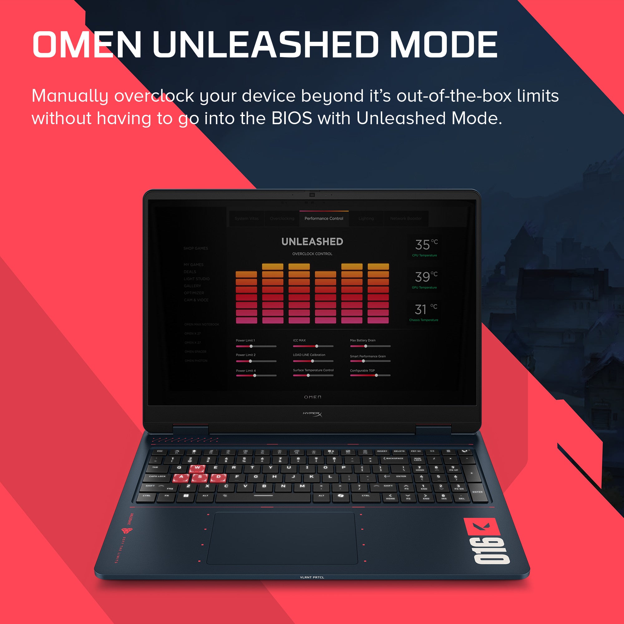 HyperX OMEN 16 inch Gaming Laptop PC 16-ap1931nr - 08