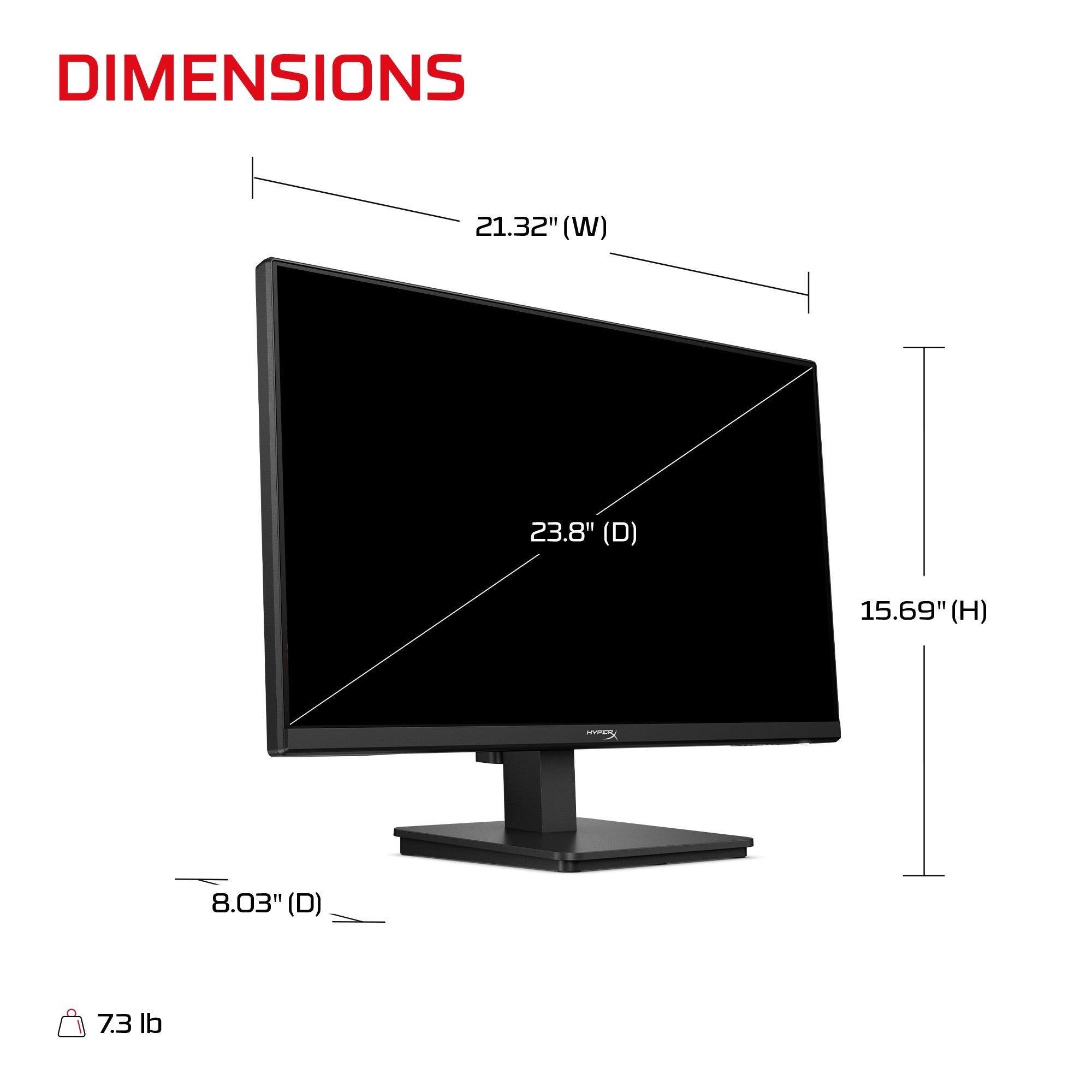 HyperX OMEN 23.8 inch FHD 240Hz Gaming Monitor - OMEN 24 G3 - 09