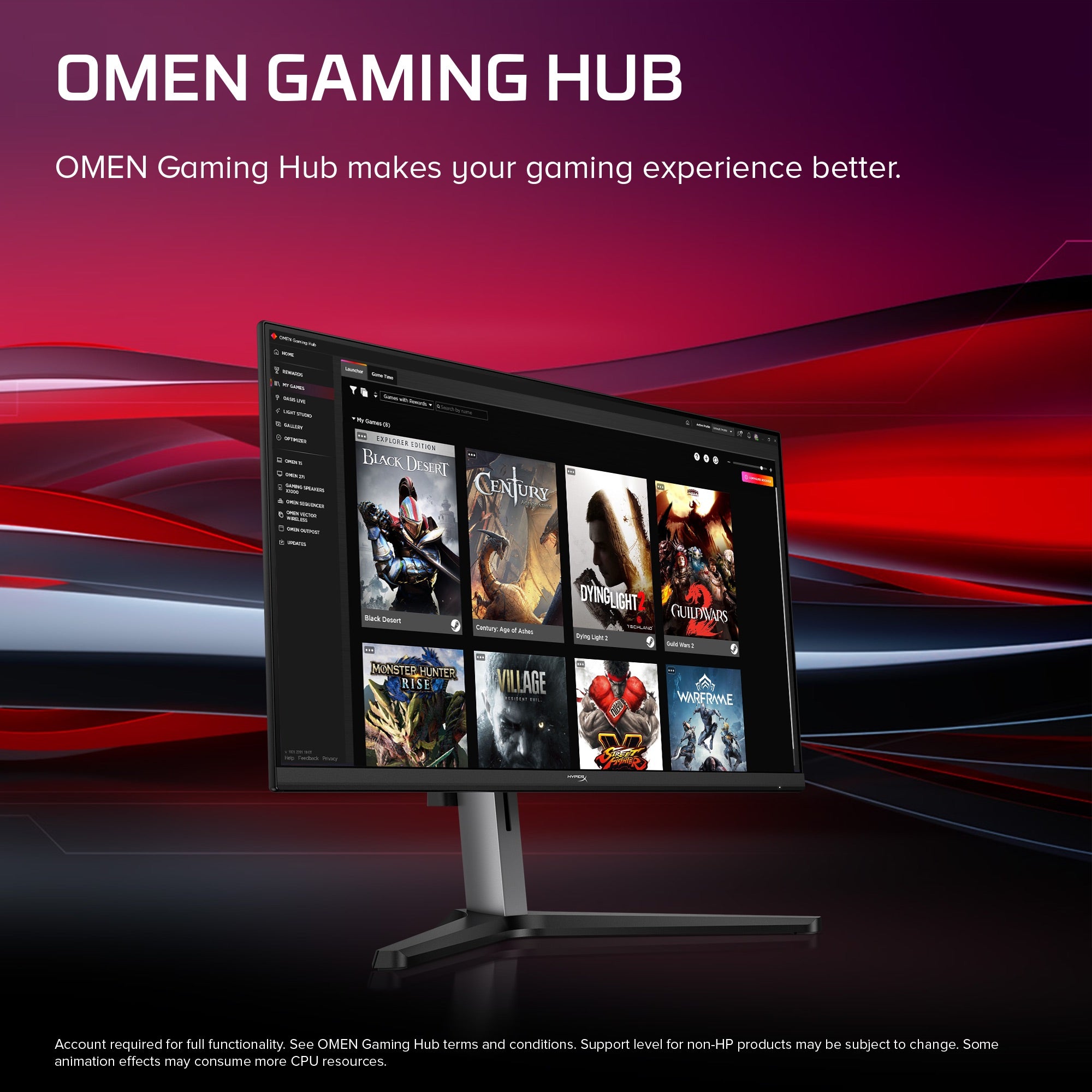 HyperX OMEN 23.8 inch FHD 144Hz Gaming Monitor - OMEN 24e - 05