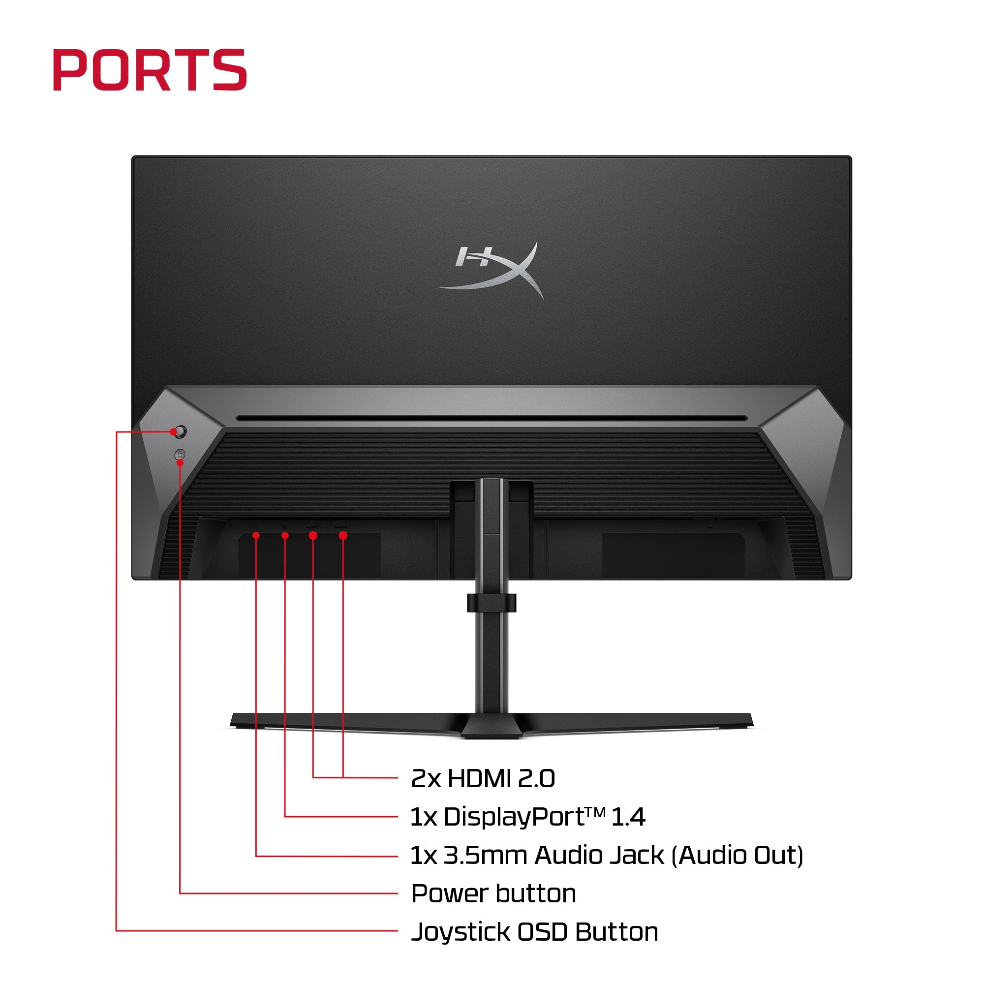 HyperX OMEN 27 inch FHD 144Hz Gaming Monitor - OMEN 27e - 09