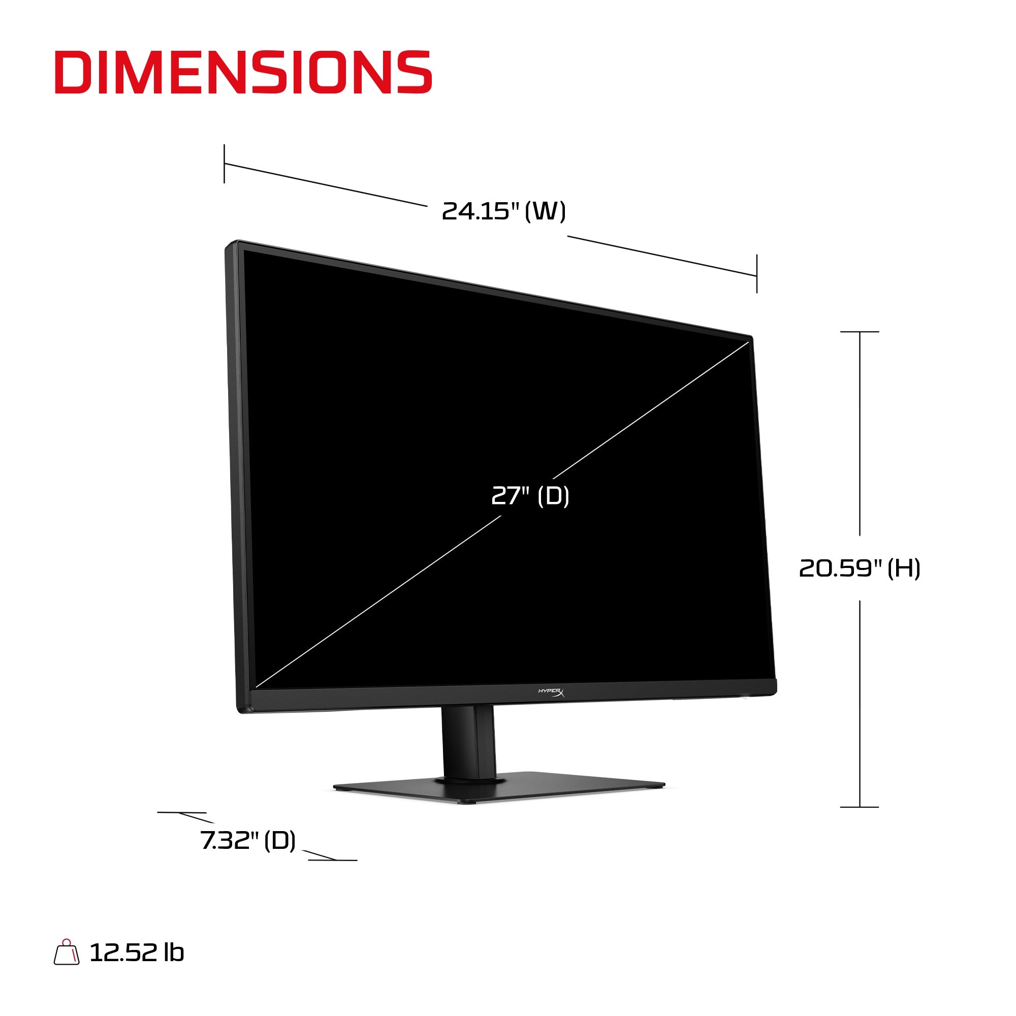 HyperX OMEN 27 inch UHD/FHD 160Hz/320Hz Dual Mode Gaming Monitor - OMEN 27k  G3 - 09