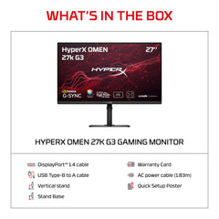 HyperX OMEN 27 inch UHD/FHD 160Hz/320Hz Dual Mode Gaming Monitor - OMEN 27k  G3 - 11