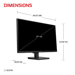 HyperX OMEN 27 inch QHD 240Hz Gaming Monitor - OMEN 27q  G3 - 09