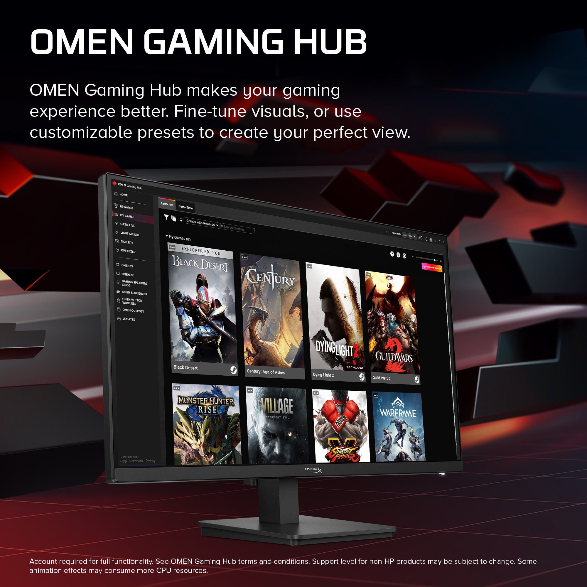 HyperX OMEN 27 inch QHD 240Hz Gaming Monitor - OMEN 27q  G3 - 05