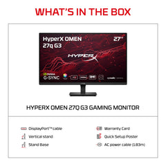 HyperX OMEN 27 inch QHD 240Hz Gaming Monitor - OMEN 27q  G3 - 11