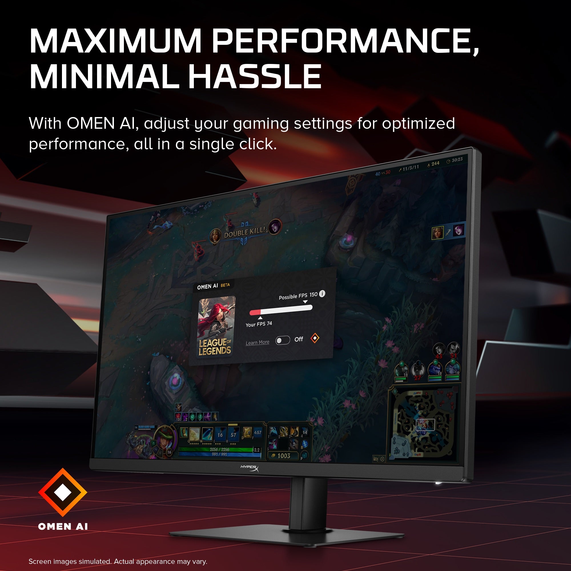 HyperX OMEN 27 inch QHD 320Hz Gaming Monitor - OMEN 27qs  G3 - 06