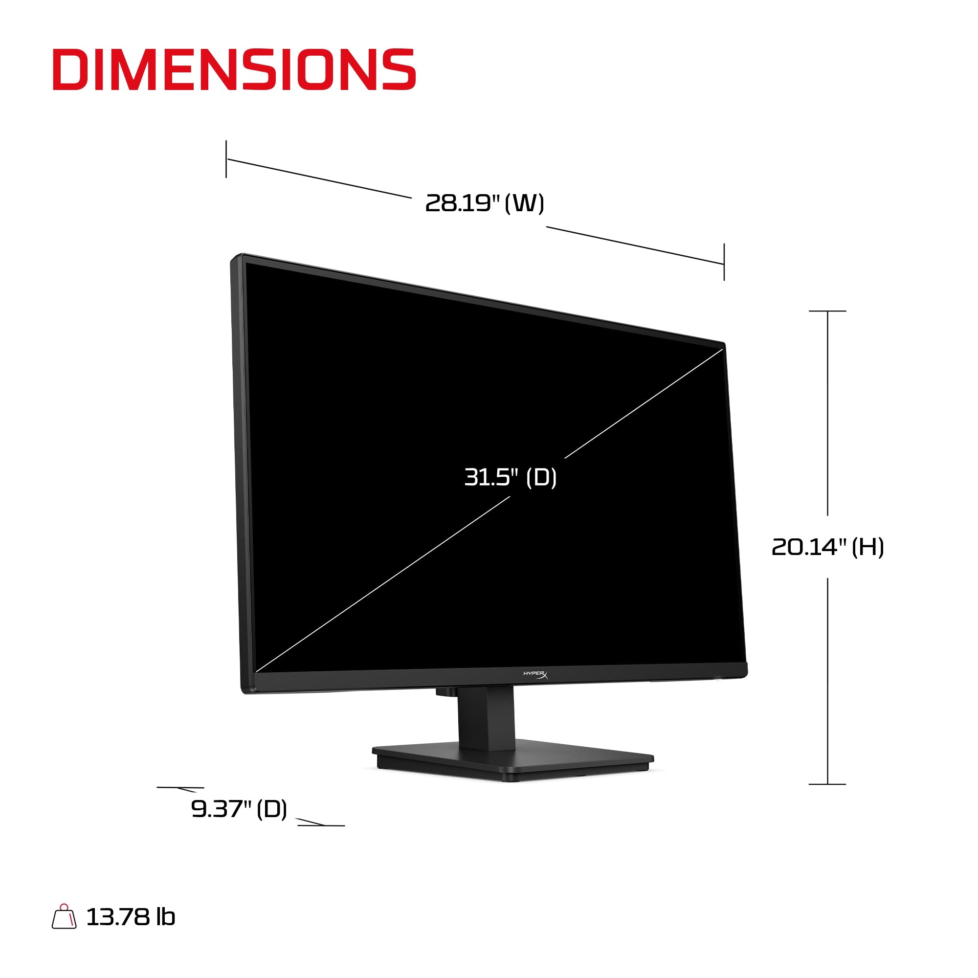 HyperX OMEN 31.5 inch QHD 200Hz Gaming Monitor - OMEN 32q  G3 - 09