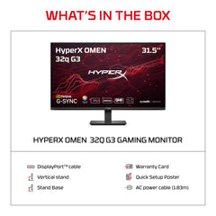 HyperX OMEN 31.5 inch QHD 200Hz Gaming Monitor - OMEN 32q  G3 - 11