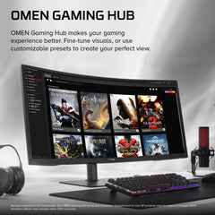 HyperX OMEN 34 inch WQHD 200Hz Curved Gaming Monitor - OMEN 34c  G3 - 06