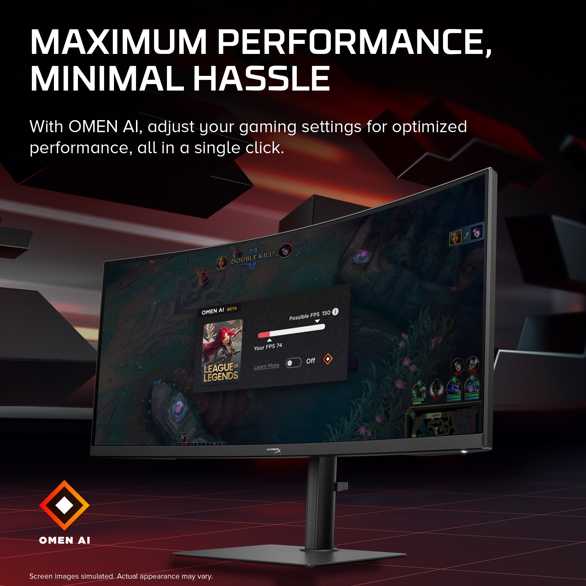 HyperX OMEN 34 inch WQHD 200Hz Curved Gaming Monitor - OMEN 34c  G3 - 07