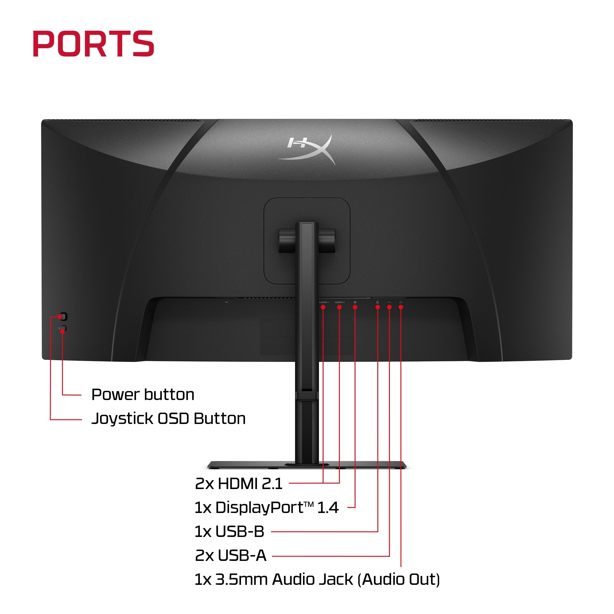 HyperX OMEN 34 inch WQHD 200Hz Curved Gaming Monitor - OMEN 34c  G3 - 11
