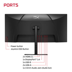HyperX OMEN 34 inch WQHD 200Hz Curved Gaming Monitor - OMEN 34c  G3 - 11