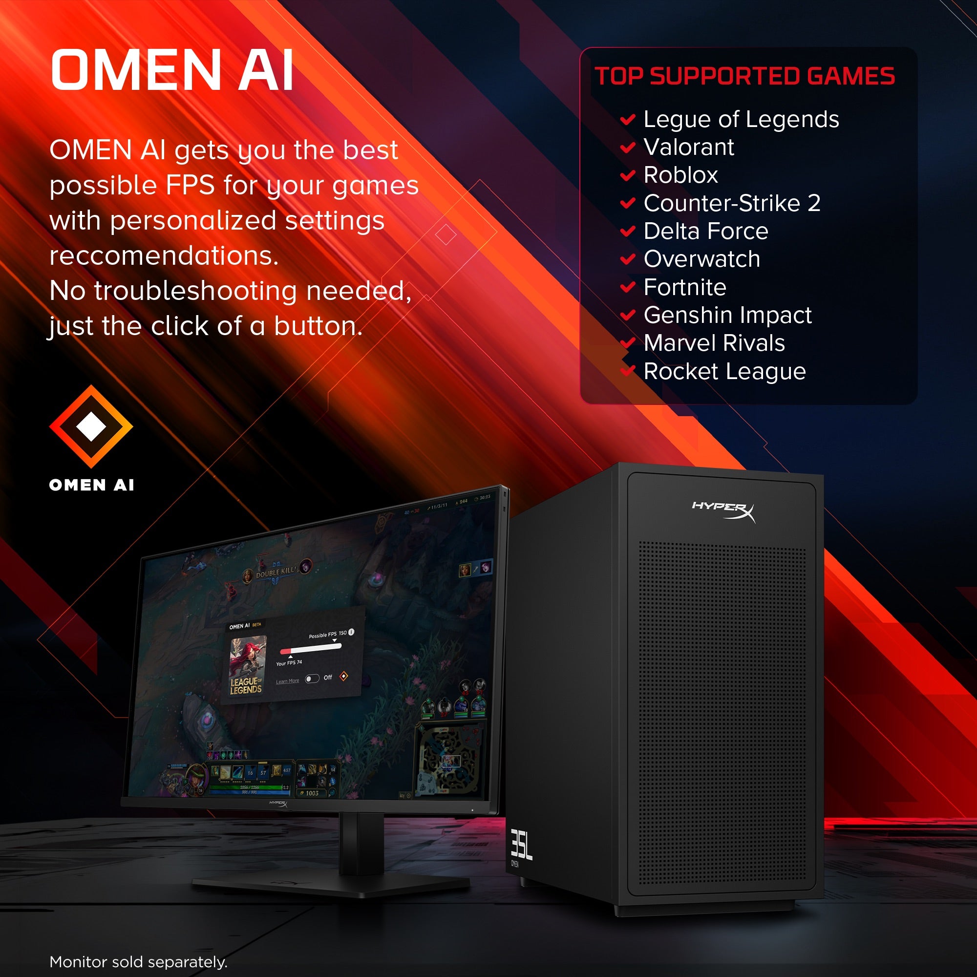 HyperX OMEN 35L Gaming Desktop GT18-0712t PC - 06