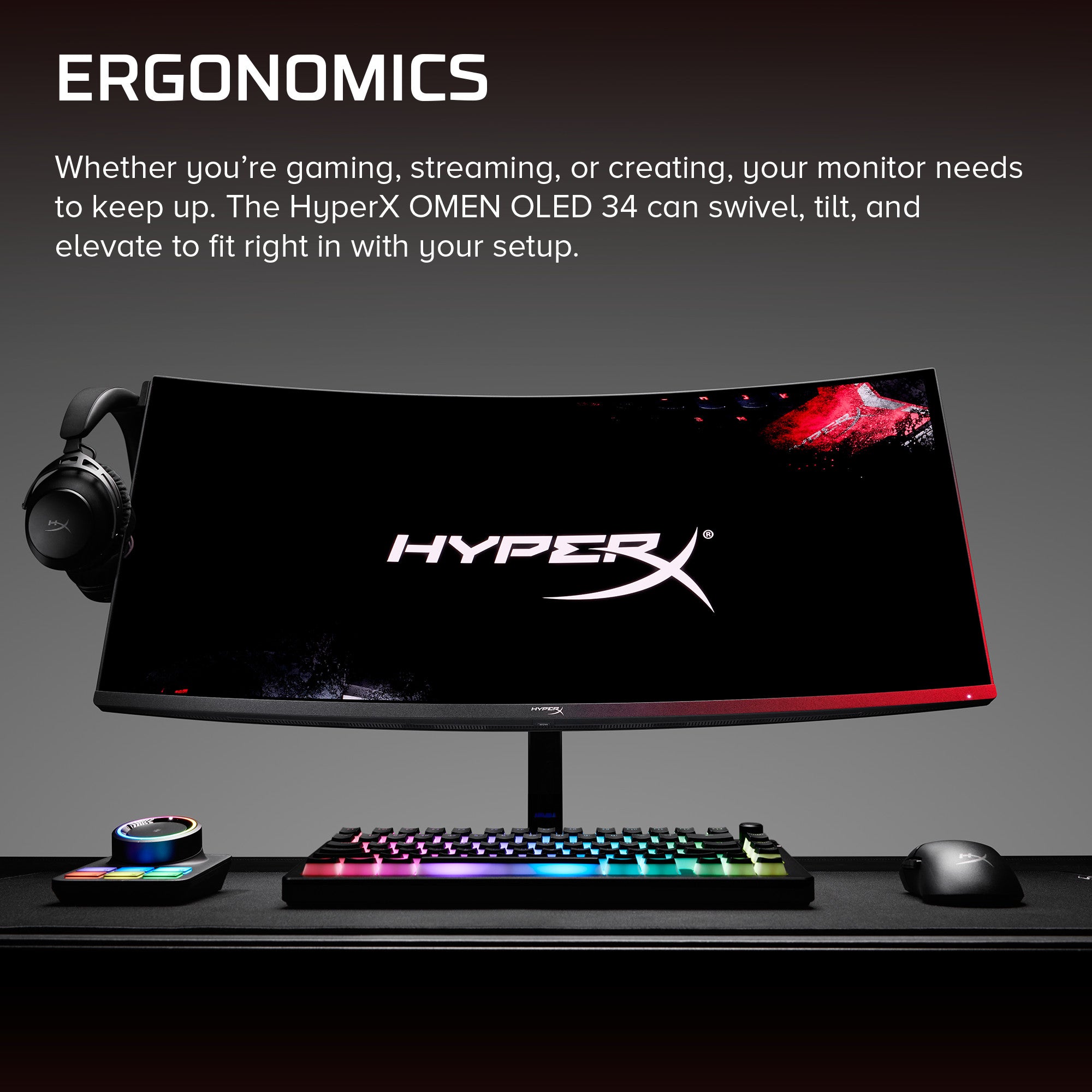 HyperX OMEN OLED 34 inch WQHD 360Hz Gaming Monitor - OMEN OLED 34 - 05